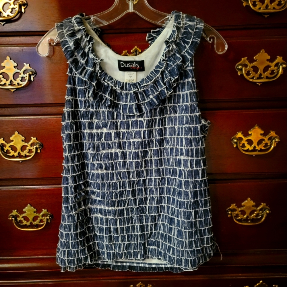 Ruffled Tank top, women's, lined